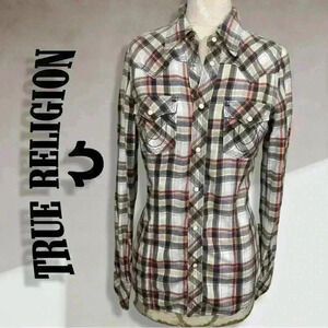 True Religion Women’s Plaid Shirt in  Small